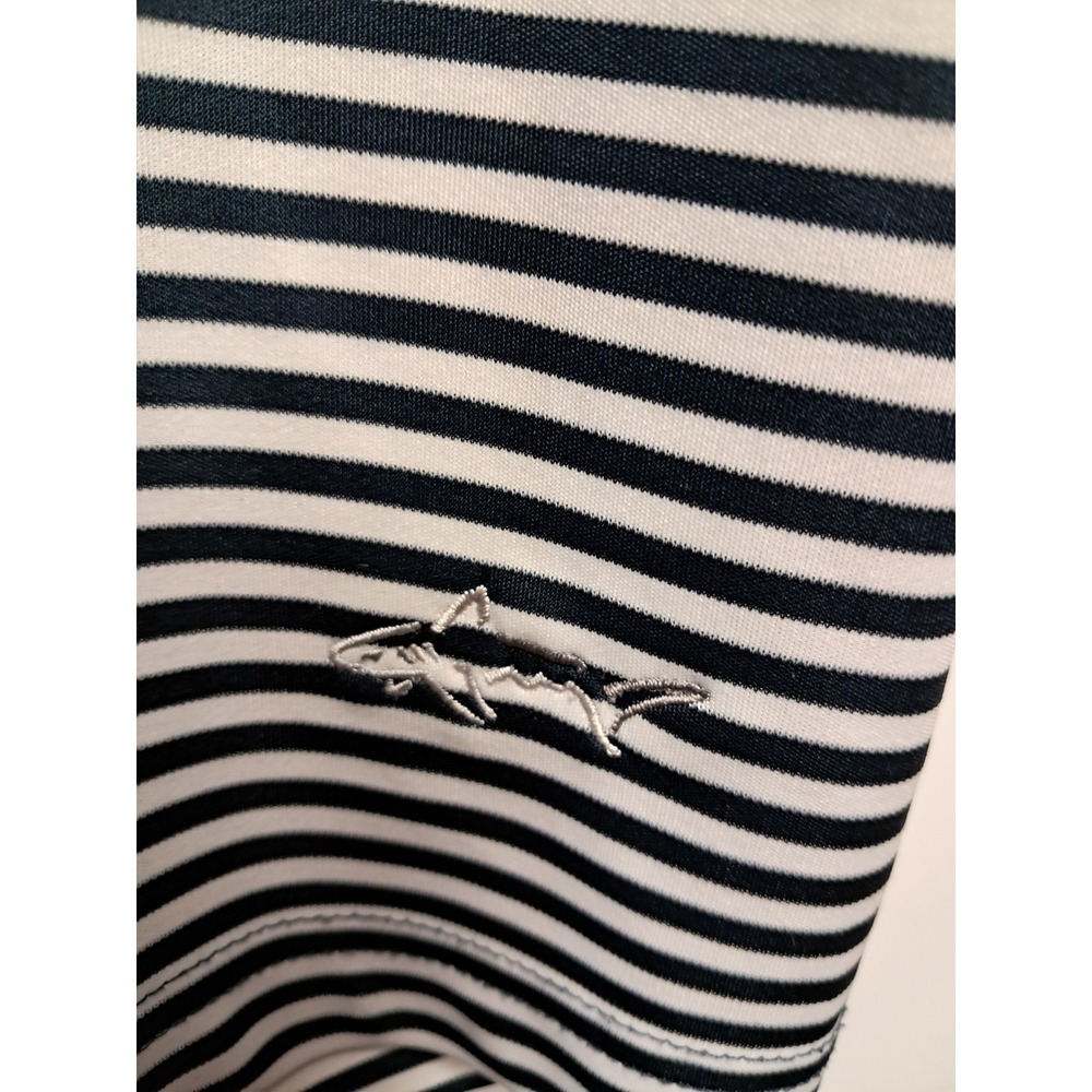 Greg Norman Xl Blue Striped Polo For Men - Picture 4 of 5